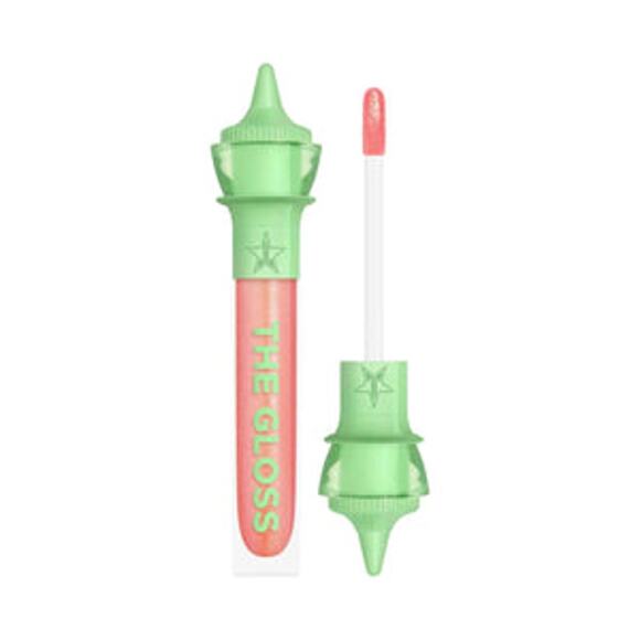 JEFFREE STAR The Gloss PEACH PRICE TAG Lipgloss Soft Peach Green Pearl - Picture 2 of 5